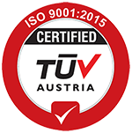 TUV Austria ISO 9001:2015 Certified TUV Austria ISO 9001:2015 Certified